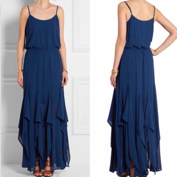 Michael Kors Dresses & Skirts - Michael Kors Ruffled Georgette Maxi Dress
